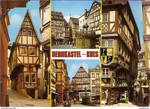 Ansichtskarte Deutschland - Rheinland-Pfalz - Bernkastel-Kues / Rund um den Marktplatz (761)