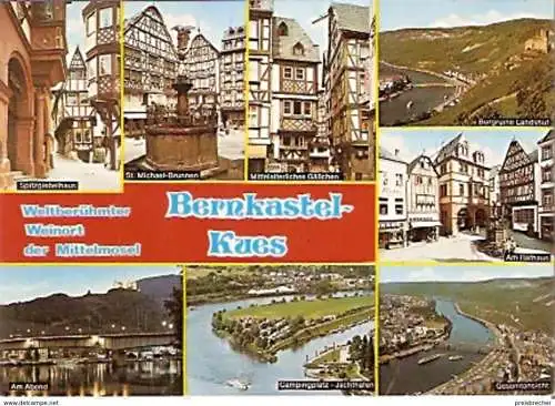 Ansichtskarte Deutschland - Rheinland-Pfalz - Bernkastel-Kues / Mehrbildkarte (759)