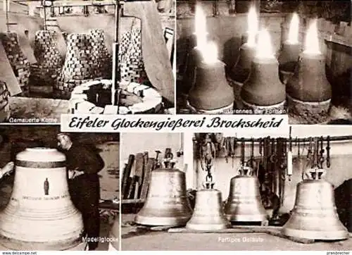 Ansichtskarte Deutschland - Rheinland-Pfalz - Brockscheid - Eifeler Glockengießerei - Arbeitsabläufe Glockenguß (514)