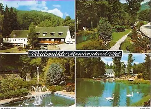 Ansichtskarte Deutschland - Rheinland-Pfalz - Manderscheid - Hotel, Restaurant, Cafe \"Heidsmühle\" (309)