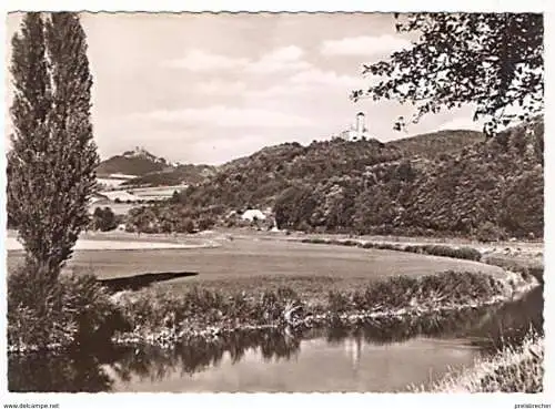 Ansichtskarte Deutschland - Hessen - Werratal mit Ludwigstein und Hanstein (1007)