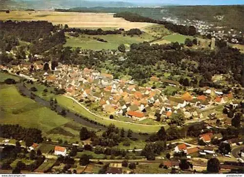 Ansichtskarte Deutschland - Hessen - Helmarshausen - Ortsansicht - Luftbild (254)