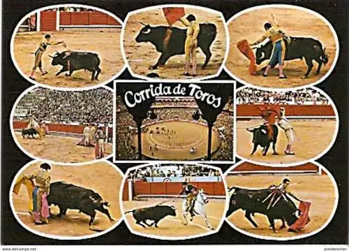 Ansichtskarte Spanien - Barcelona - Stierkampf - Corrida de Toros (395)