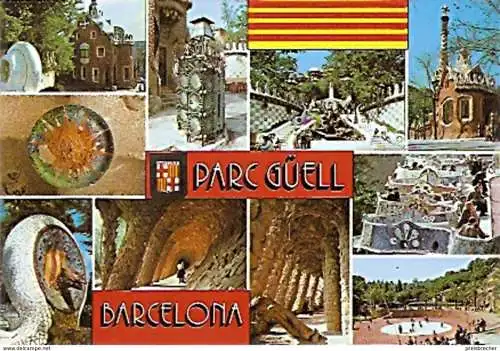 Ansichtskarte Spanien - Barcelona - Parc Güell (672)