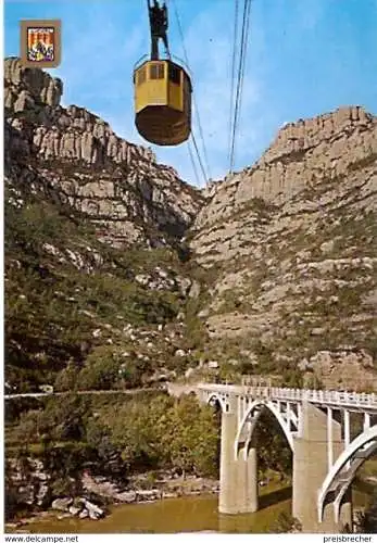 Ansichtskarte Spanien - Montserrat - Luftseilbahn (947)