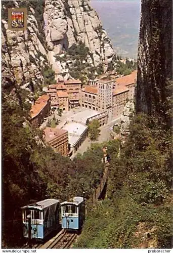 Ansichtskarte Spanien - Montserrat - Drahtseilbahn vom Heiligen Johann (946)
