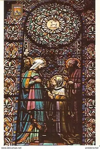 Ansichtskarte Spanien - Montserrat - Kirchenfenster der Basilika (952)