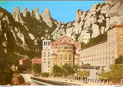Ansichtskarte Spanien - Montserrat - Benediktiner Kloster (837)