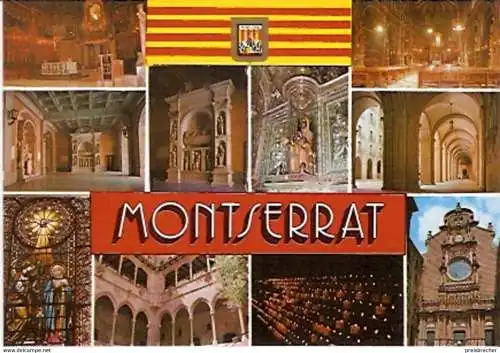 Ansichtskarte Spanien - Montserrat - Kloster Details (838)