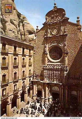 Ansichtskarte Spanien - Montserrat - Vorhof der Basilika (841)