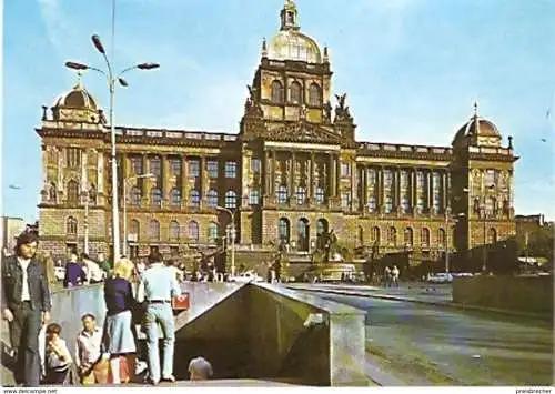 Ansichtskarte Tschechische Republik - Prag - Nationalmuseum am Wenzelsplatz (585)