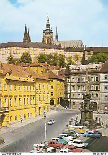 Ansichtskarte Tschechische Republik - Prag - Kleinseitner Ring mit Prager Burg (569)
