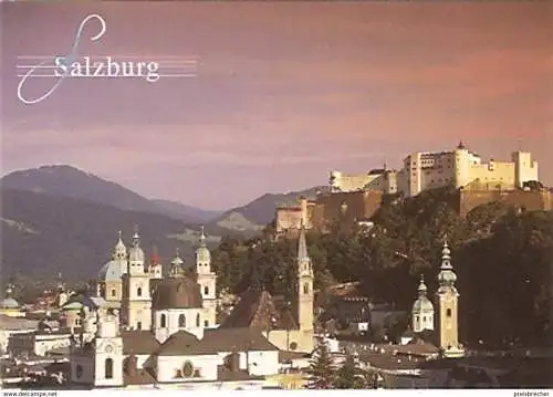 Ansichtskarte Österreich - Salzburg - Stadtpanorama mit Türmen (262)