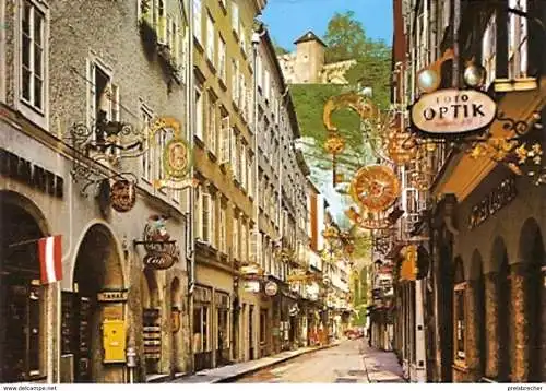 Ansichtskarte Österreich - Salzburg - Getreidegasse in der Altstadt (263)