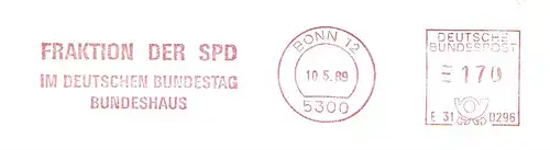 Freistempel E31 0296 Bonn - Fraktion der SPD - Im Deutschen Bundestag - Bundeshaus (#1576)