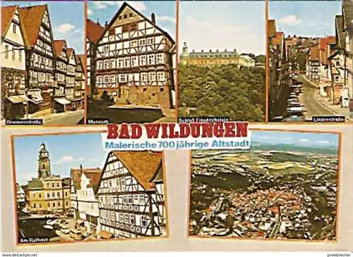 Ansichtskarte Deutschland - Hessen - Bad Wildungen - Malerische 700 jährige Altstadt (94)