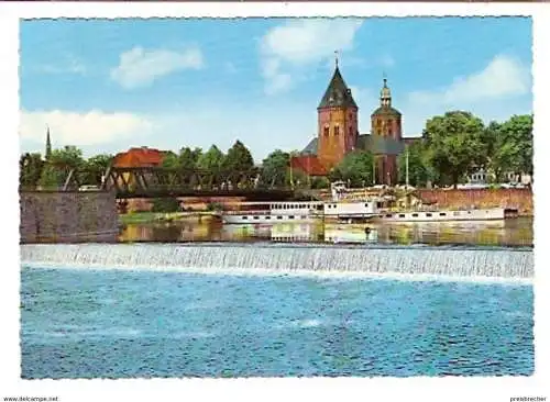 Ansichtskarte Deutschland - Niedersachsen - Hameln / Weser - Dampferanlegestelle und Münster (37)
