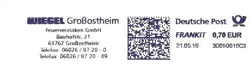 Freistempel 3D050015C3 Großostheim - WIEGEL Großostheim Feuerverzinken GmbH (#1601)