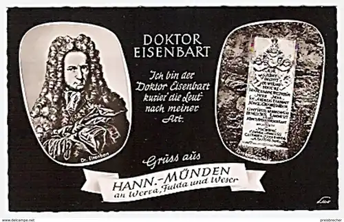 Ansichtskarte Deutschland - Hannoversch Münden - Doktor Eisenbart (476)