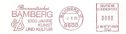 Freistempel B66 3503 Bamberg - Romantisches Bamberg - 1000 Jahre Kunst und Kultur (#1606)