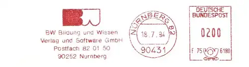 Freistempel F75 6180 Nürnberg - BW Bildung und Wissen Verlag und Software GmbH (#1644)