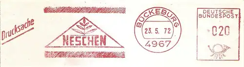 Freistempel Bückeburg - NESCHEN (#1662)