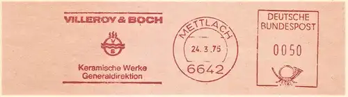 Freistempel Mettlach - VILLEROY & BOCH - Keramische Werke - Generaldirektion (#1672)