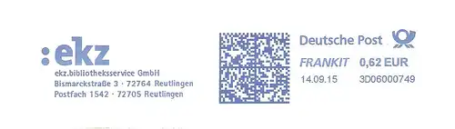 Freistempel 3D06000749 Reutlingen - ekz bibliotheksservice GmbH (#1692)