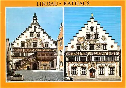 Ansichtskarte Deutschland - Bayern - Lindau im Bodensee - Historisches Rathaus (1407)