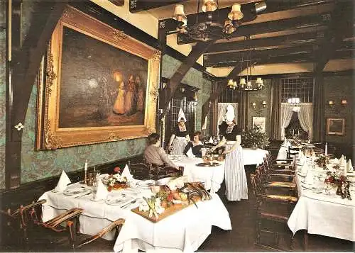 Ansichtskarte Niederlande - Volendam - Hotel Cafe Restaurant van Diepen / Innenansicht (1434)