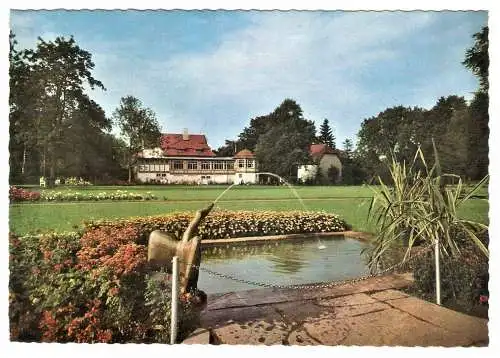 Ansichtskarte Deutschland - Niedersachsen - Lüneburg - Kurpark mit Wasserspeier (1443)