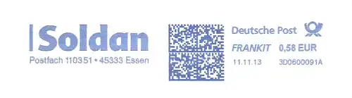 Freistempel 3D0600091A Essen - Soldan (#1728)