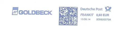 Freistempel 3D0600070A - GOLDBECK (#1730)