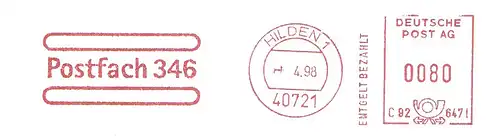 Freistempel C92 647I Hilden - Postfach 346 (#1743)