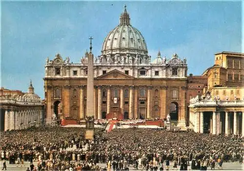 Ansichtskarte Vatikan - Messe auf dem Petersplatz (1474)