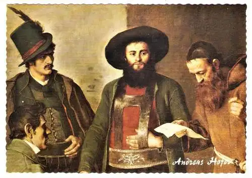 Ansichtskarte Österreich - Tirol - Der Kriegsrat ANDREAS HOFER (1486)