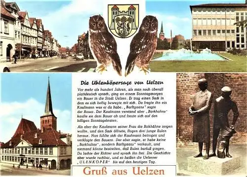 Ansichtskarte Deutschland - Niedersachsen - Uelzen - Die Uhlenköpersage von Uelzen (1488)