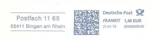 Freistempel 3D0600091D Bingen am Rhein - Postfach 11 65 (#1754)