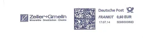Freistempel 3D0600080D Eislingen/Fils - Zeller + Gmelin / Mineralöle - Druckfarben - Chemie (#1755)
