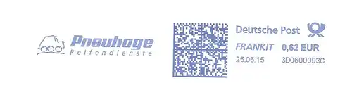 Freistempel 3D0600093C Stuttgart - Pneuhage Reifendienste (Abb. Stilisiertes Auto) (#1759)