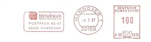 Freistempel A05 3839 Hannover - HTH Trenzinger Büroorganisation (#1767)
