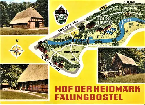 Ansichtskarte Deutschland - Niedersachsen - Fallingbostel - Hof der Heidmark (1500)