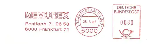 Freistempel Frankfurt am Main - MEMOREX (#1806)