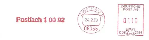 Freistempel C39 236G Zwickau - Postfach 1 00 92 (#1825)