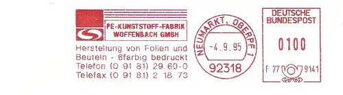 Freistempel F77 9141 Neumarkt Oberpf - PE-Kunststoff-Fabrik Woffenbach GmbH (#1845)