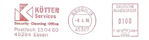 Freistempel F68 4561 Essen - KÖTTER Services - Security Cleaning Office (#1851)