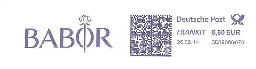 Freistempel 3D09000079 Aachen - BABOR (Abb. Rose) (#1871)