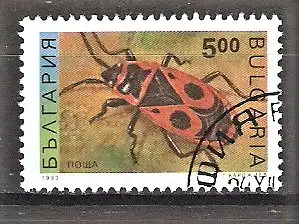 Briefmarke Bulgarien Mi.Nr. 4096 o Insekten 1993 / Feuerwanze