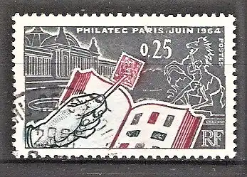 Briefmarke Frankreich Mi.Nr. 1456 o Briefmarken-Ausstellung „Philatec“ Paris 1961