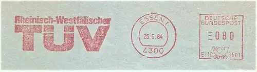 Freistempel E10 8601 Essen - Rheinisch-Westfälischer TÜV (#1892)